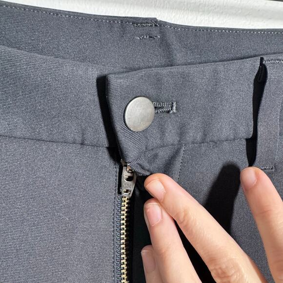 Lululemon Commission Pant Warpstreme Men 33/30 Gray Slim Straight Pocket Sport - Picture 8 of 10